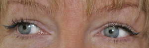 Lorraine's eyelashes after