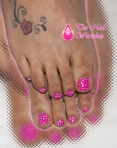 Candyland Polka Dot Toes - Click here to enlarge this image