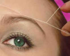 Facial Threading at the Nail Workshop