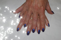 Gelish Caution Nails - Click here to enlarge this image