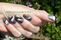 Gelish Commander in Chic from the Just For You Gelish Collection with feather detail - Click here to enlarge this image