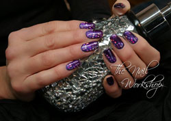 Purple chunky glitter