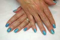 Gelish Sea Foam effect